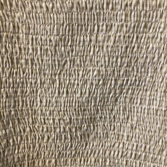 Superdown Womens Blouse Size XS Smocked Puff Sleeve Cropped Gingham Babydoll Top - Picture 7 of 11